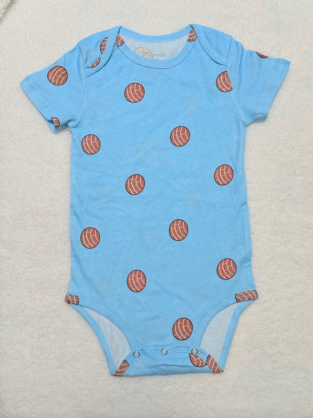 Blue Concha Bear Blanket & Bodysuit Duo