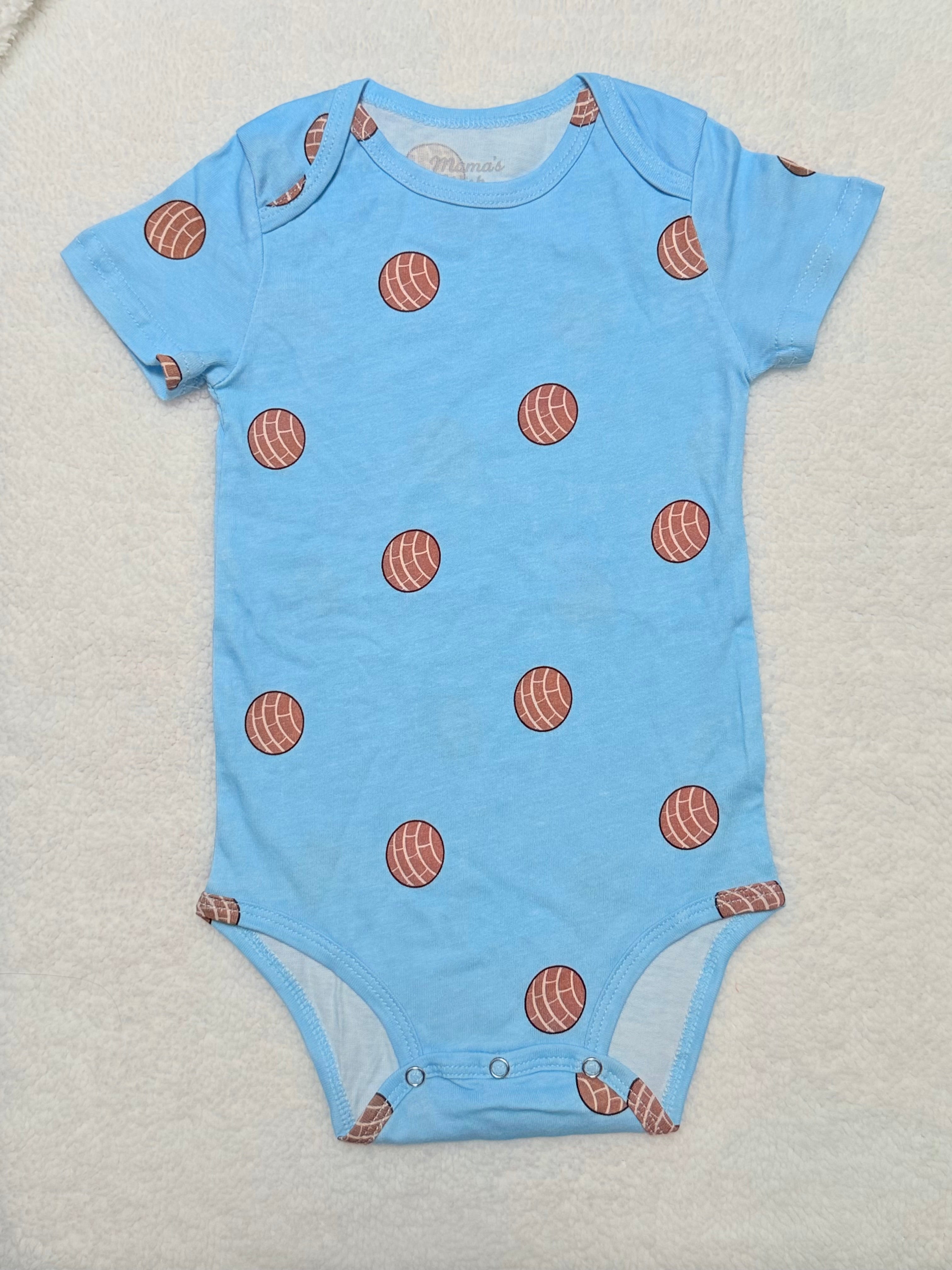 Blue Concha Bear Blanket & Bodysuit Duo