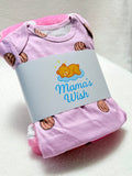 Pink Concha Bear Blanket & Bodysuit Duo